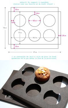 Diy Cupcake Holder, Cupcake Boxes Diy, Porta Cupcakes, Cupcake Holders, Cupcake Packaging, Cupcake Carrier, Paper Box Diy, Diy Cupcake, Paper Box Template