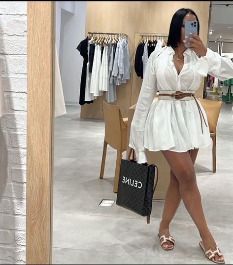 Hermes Sandals, Mall Outfit, Outfit Chic, Brunch Outfit, A Mirror, Curvy Outfits, Summer Fashion Outfits, Girly Fashion, Lookbook Outfits