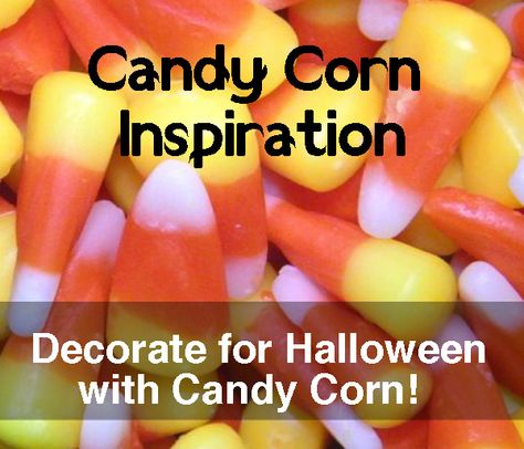 Candy Corn Inspiration Candy Corn Tree, Decoration Ideas For Halloween, Candy Corn Craft, Corn Craft, Decorating For Halloween, Candy Corn Decorations, Simple Decorating, Ideas For Halloween, Colorful Candy