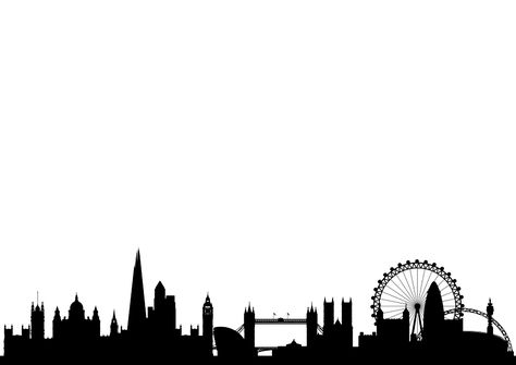 London Skyline Silhouette, London Silhouette, Skyline Silhouette, London Skyline, Old London, Best Places To Travel, Places To Travel, Cityscape, London