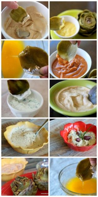 10 Simple Dips for Artichokes - Kitchen Treaty Recipes Simple Dips, Steamed Artichoke, Curry Mayo, Easy Sauces, Dipping Sauce For Artichokes, Steamed Artichokes, Artichoke Recipe, Easy Dipping Sauce, Delicious Dips