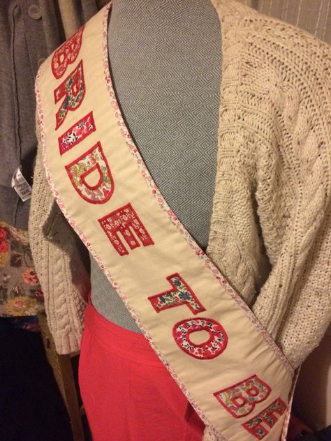 Hen do bride to be sash Diy Bride Sash, Bride Sash, Bride To Be Sash, Diy Bride, Diy Brides, Hen Do, Bride To Be, Diy Fashion, Hen