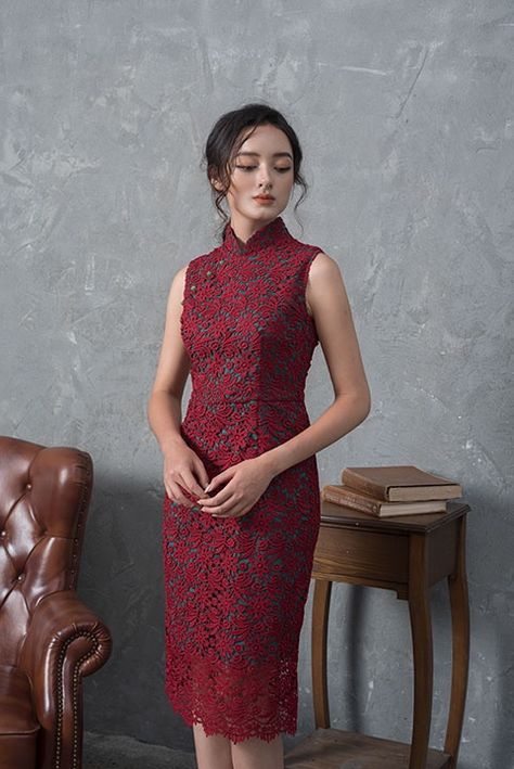 New cheongsam launches for the Chinese New Year | petulantchild Cheongsam Hairstyle, Qipao Top, Cheongsam Top, Modern Qipao, Modern Cheongsam, Qipao Cheongsam, Batik Dress, Time Flies, Chinese Dress