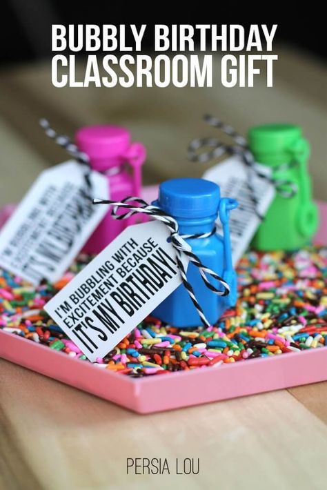 My oldest’s birthday is coming up, and since it’s his first birthday in school, it’s the first time he’s taking birthday treats to his class. This is one of those simple mom things that stresses me out more than it should. Does anyone else do this? I know it’s not a big deal, but since … School Birthday Favors, Class Birthday Treats, Classroom Birthday Treats, Classroom Birthday Gifts, Birthday Classroom, School Birthday Treats, Preschool Birthday, Class Birthdays, Bubble Birthday