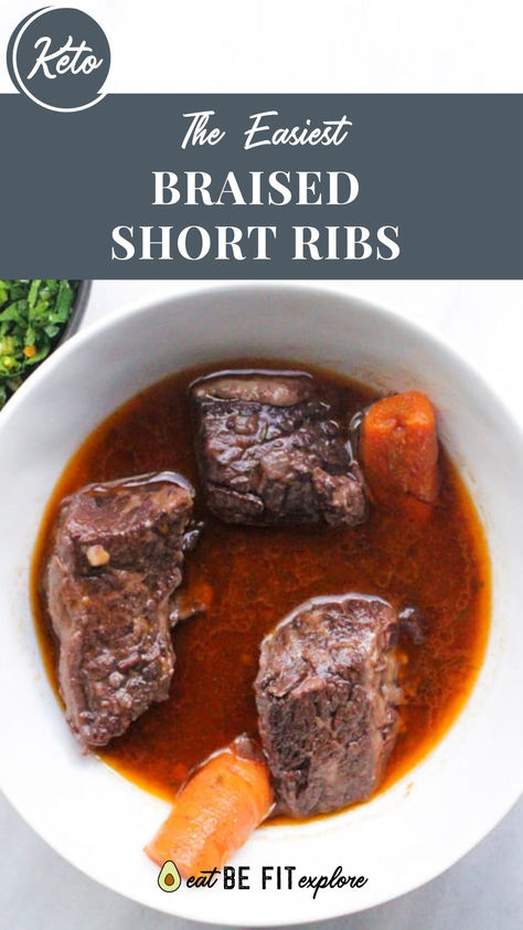 The Easiest Keto Braised Short Ribs Carnivore Short Ribs, Keto Short Ribs, Red Wine Short Ribs, Wine Short Ribs, Red Wine Braised Short Ribs, Wine Braised Short Ribs, Cooking With Wine, Low Carb Holiday Recipes, Boneless Short Ribs