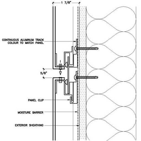 Keith Panel Systems – KPS System A – Rainscreen – Vancouver, BC Metal Cladding Detail, Metal Panel Facade Architecture, Zinc Cladding Detail, Rainscreen Facade, Structural Steel Column Base Plate Detail, Wall Section Detail, Precast Concrete Panels, Steel Structure Section, Architecture Blueprints