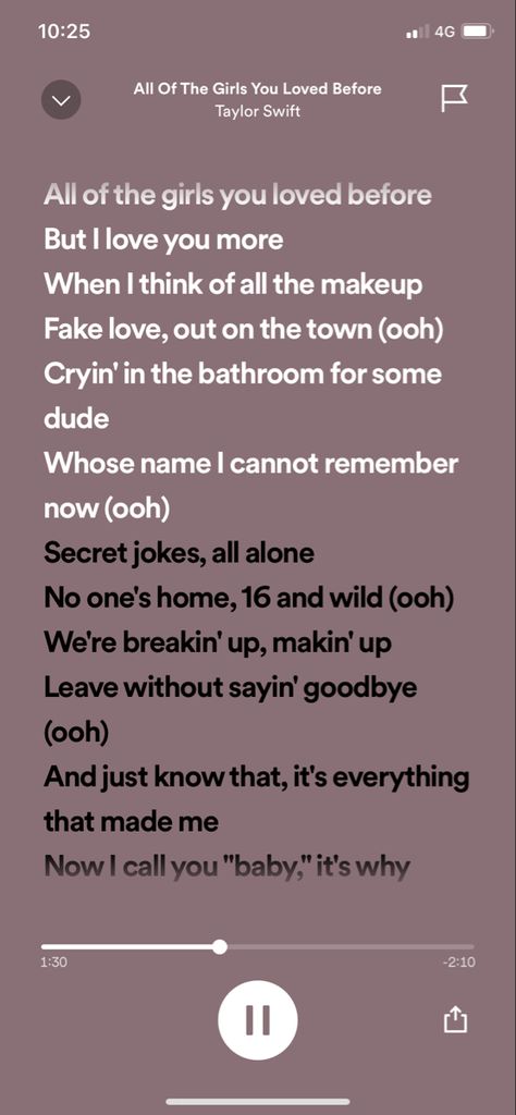 All Of The Girls You Loved Before Lyrics, Lover Spotify, Spotify Songs Lyrics, Spotify Songs, Swift Wallpaper, Taylor Lyrics, I Call You, Taylor Swift Wallpaper, Fake Love