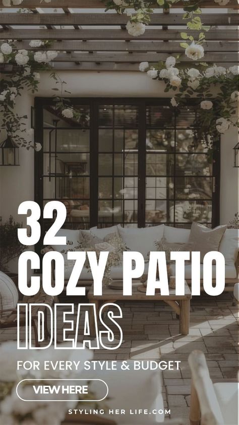 [Ad] Create A Stunning Patio With 66 Cozy Ideas Filled With Blooming Flowers And Lush Greenery, Suitable For Any Style And Budget. Our Blog Offers Endless Inspiration, From Modern Elegance To Rustic Charm. Discover Budget-Friendly Diy Projects And Stylish Decor Tips To Transform Your Outdoor Space Into A Garden Haven. Learn How To Use Vibrant Blooms, Potted Plants, And Vertical Gardens To Make Your Patio A Cozy Retreat. Whether You Want A Serene Spot #budget-friendlypatiodecoratingideas Outdoor Patios On A Budget, Cozy Patio Ideas On A Budget, Affordable Back Patio Ideas, Outdoor Patio Ideas Pet Friendly, Cozy Outdoor Spaces Covered Patios, Stone Patio Small Backyard, 2024 Patio Trends, Patio Set Up Ideas, Cheap Patio Ideas On A Budget