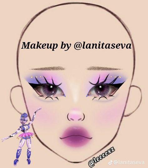 Ennard fnaf makeup, Ballon boy fnaf makeup, Chica fnaf makeup inspiration, makeup, bonnie makeup fnaf, foxy makeup fnaf, sun makeup fnaf, moon makeup fnaf #fnaf #fnafpuppet #fnafedit #fnafsecuritybreach  #fivenightsatfreddys #1 #tiktok #makeup #makeupideas #cosplay #ballonboy #monty #montyfnaf Leeeexz Makeup, Fnaf Ballora, Fnaf Makeup, Halloween Simples, Moon Makeup, Holloween Makeup, Creepy Makeup, Anime Eye Makeup, Fnaf Cosplay