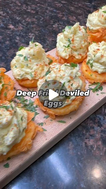 The Bléu Kitchen on Instagram: "Get your Bleu Magic Today so you can recreate this dish! I just dropped the recipe on my story… Tap the link in the bio and order yours now or if you’re in Vegas pull up to @bleukitchenlv and pick yours up today! My 🥷 Enjoy!!!!!" Deep Fried Deviled Eggs, Deviled Egg Potato Salad, Devil Eggs, Fried Deviled Eggs, Bite Size Appetizers, Deep Fryer, Egg Bites, Blue Magic, Pizza Rolls