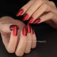 Nails Ideas Chrome, Fake Nails Ideas, Fake Nails Acrylics, Stiletto Nails Red, Book Nail Art, Matte Stiletto Nails, Shattered Glass Nails, Gel Polish Nail Designs, Stiletto Nails Short