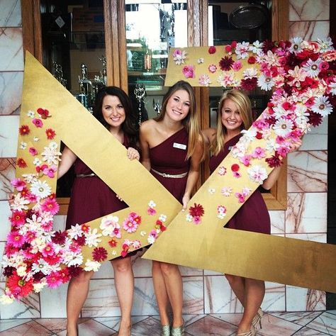 Delta Zeta Wooden Sorority Letters, Marry Me Letters, Dg Letters, Letters With Flowers, Sorority Bid Day Themes, Recruitment Decorations, Letters Sorority, Paddle Ideas, Sigma Alpha Iota