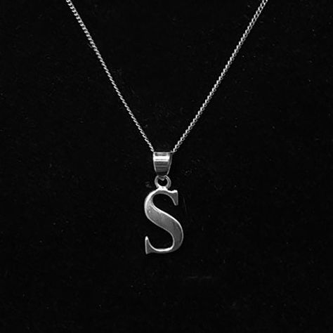 Excited to share this item from my #etsy shop: Silver Initial Name Necklace, Letter Pendant, Silver Letter, Named Jewelry, Name Pendant, Letter Pendant, Gift For Her, Birthday Gift, Xmas Cheap Sterling Silver Initial Pendant Name Necklace, Silver Hallmark Initial Pendant Jewelry, Classic Silver Jewelry With Hallmark, Classic Sterling Silver Jewelry With Hallmark, Classic Initial Pendant Jewelry With Hallmarks, Sterling Silver Necklace With Hallmarks, Boho Jewelry Gold, Jewelry Name, Gold Globe