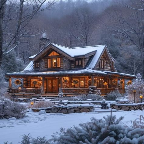 Log Houses, Hut House, Log Home Interiors, Log Cabin Rustic, House Design Exterior, Rustic Home Design, Cabin Living, Log Cabin Homes, Barn Style House