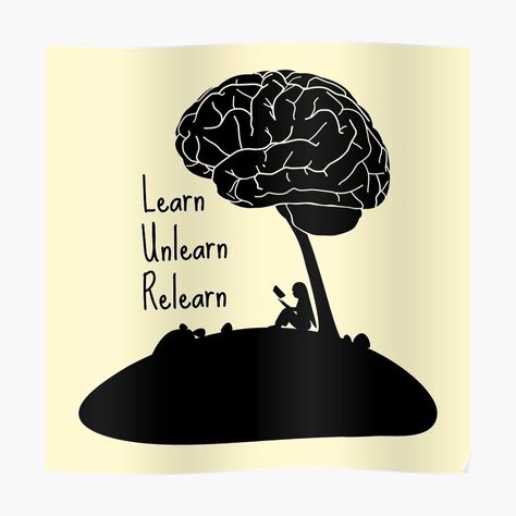 Learn Unlearn Relearn by DigitalArtTrend | Redbubble Unlearning Quotes, 12 Steps Recovery, Yoga Therapy, Easy Drawings, Motivational Quotes, Home Decor Decals, Quotes