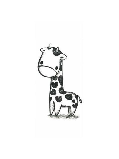 Easy Giraffe Drawing, Anjing Pug, Trin For Trin Tegning, Giraffe Drawing, Baby Animal Drawings, Desen Realist, Drawing Eyes, Výtvarné Reference, Drawing Faces