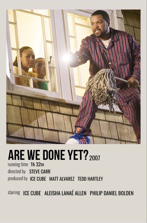 Are We Done Yet Movie, Are We There Yet Movie, Aleisha Allen, Black Movie Posters, 2000s Black Movies, Old Black Movies, Sleepover Film, Are We Done Yet, 70s Black Movie Posters