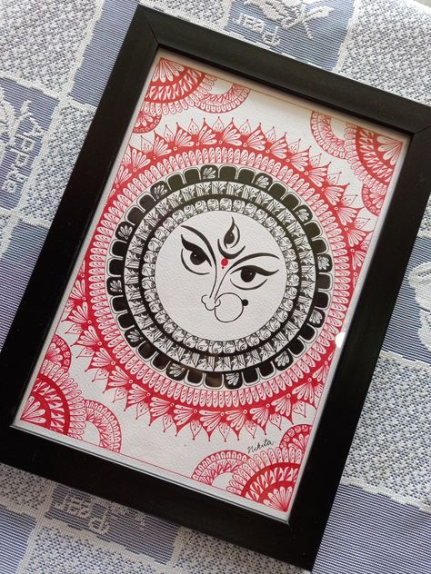 Mandala Creative Mandala Ideas, Saree Mandala Art, Navratri Special Mandala Art, Navaratri Mandala Art, Easiest Mandala Art, Mandla Mandela Art, Navratri Mandala Art, Bts Mandala Art, Mandala Art Rangoli