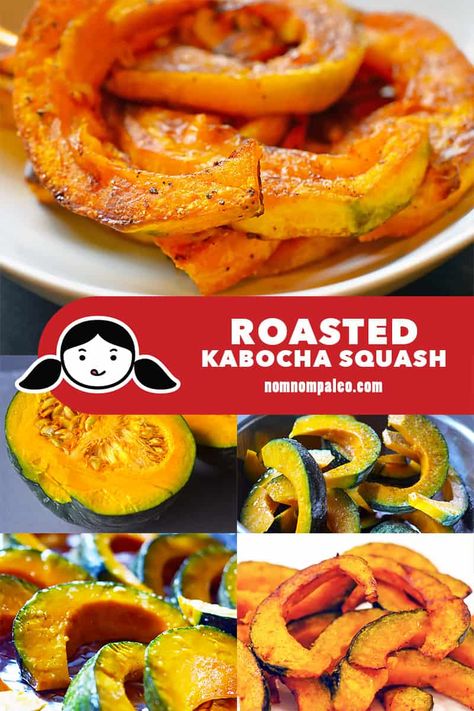 Japanese Pumpkin Recipes, Japanese Kabocha Squash Recipe, Japanese Squash, Kabocha Squash Recipe, Japanese Pumpkin, Roasted Kabocha Squash, Japan Products, Paleo Side Dishes, Nom Nom Paleo