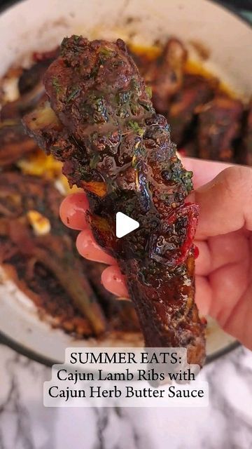 Lamb Ribs Recipe, Ribs Marinade, Herb Butter Sauce, Rib Marinade, Ig Food, Summer Eats, Lamb Ribs, Dried Parsley, Ribs Recipe