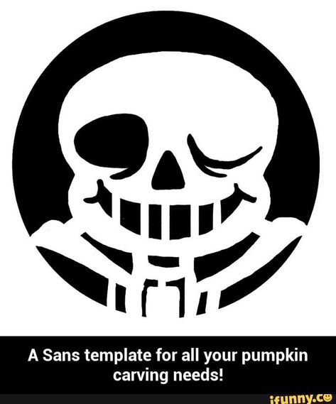 It's Sans!  From Undertale! Fandom Crafts, Vampire Life, Pumkin Ideas, Pumpkin Carving Template, Pumpkin Templates, Halloween Pumpkin Stencils, Cute Pumpkin Carving, Scary Halloween Decorations Outdoor, Painting Pumpkin