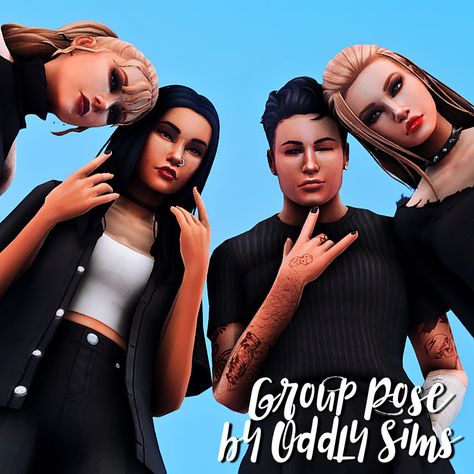 Group Poses, Cozy Backyard, 7 Seven, The Pose, Cool Poses, Male Poses, Sims 4 Clothing, The Sims4, 4 Photos