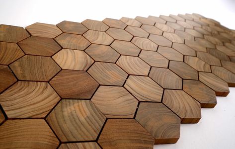 Hexagon Wood Floor, Cube Architecture, Hex Tiles, Reclaimed Wood Flooring, Teak Flooring, Trendy Interiors, Organic Furniture, Flooring Design, Engineered Flooring