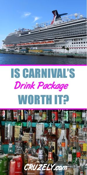 Worth It? 15+ Questions & Answers About the Carnival CHEERS! Package | Cruzely.com Carnival Cruise Drinks, Carnival Drink Package, Carnival Vista Cruise, Carnival Paradise, Carnival Breeze Cruise, Carnival Cruise Ships By Size, Carnival Elation, Carnival Pride, Carnival Sunshine