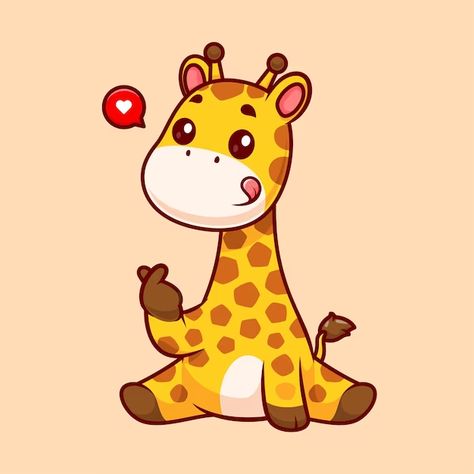 Catalyststuff | Freepik Korean Love Sign, Hand Cartoon, Korean Love, Animal Love, Vector Icons Illustration, Cute Giraffe, Love Sign, Love Signs, Character Development