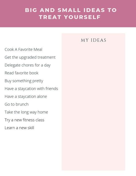 Get ideas on how to reward yourself that won't break the bank or add lbs to your thighs. Plus download the free idea list. It's time to treat yourself. | reward ideas for adults | reward yourself | reward yourself ideas | reward yourself adults | reward yourself motivation reward yourself thoughts Rewards For Adults Ideas, Reward Ideas, How To Reward Yourself, Reward Ideas For Adults, Barre Classes, Reward Yourself, Printable Checklist, Learn A New Skill, Foot Massage