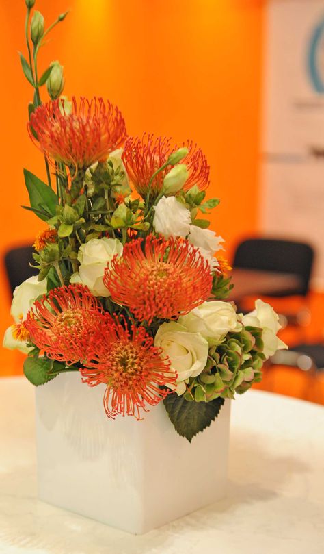 White And Orange Floral Arrangements, Orange Yellow Green Flower Arrangement, Orange Flower Arrangements, Orange Floral Arrangements, Thanksgiving Arrangements, House Arrangement, Pumpkin Wedding Decorations, Orange Wedding Decorations, Sunday Flowers