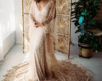 Boudoir robe | Etsy Bohemian Long Sleeve Wedding Robe, Chenille Robe Long Nude, Maternity Photo Shoot Dress, Sheer Robe With Fur, Tulle Robe Maternity Photoshoot, Lace Robe Maternity Photos, Maternity Photography Dress, Photo Shoot Dress, Long Kimono Dress