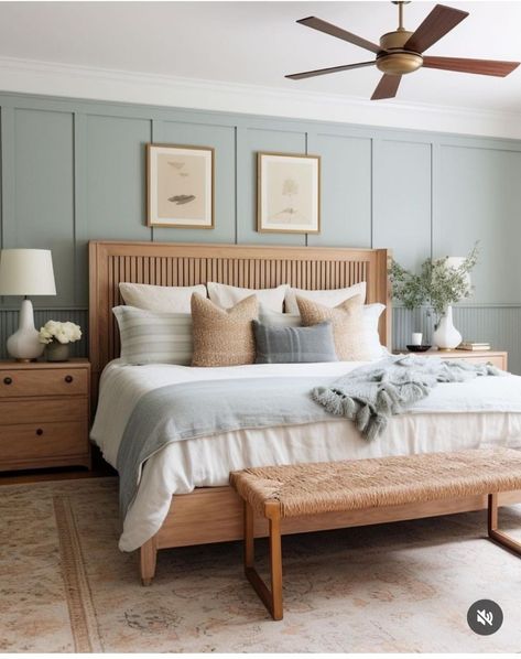 Main Bedroom Color Palette, Arched Bedroom, Grandma House, Coastal House, Bedroom Oasis, تصميم للمنزل العصري, Casa Vintage, Coastal Bedroom, Bedroom Refresh