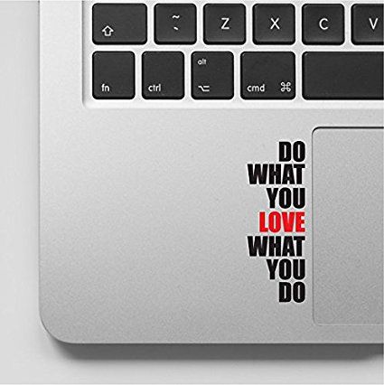 Do what you love Motivational Inspirational Quote Laptop Macbook Sticker Decal - WD-87 Macbook Stickers Ideas, Sticker On Laptop, Laptop Stickers Ideas, Stiker Laptop, Stickers On Laptop, Macbook Keyboard Stickers, Coding Logo, Macbook Air Stickers, Mac Stickers