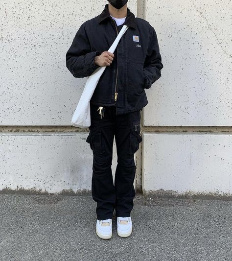 Dickies Jacket Outfit, Carhartt Outfit, Dickies Jacket, Y2k Outfits Men, Streetwear Inspiration, Hype Clothing, Black Men Street Fashion, Men Street Fashion, Guys Clothing Styles