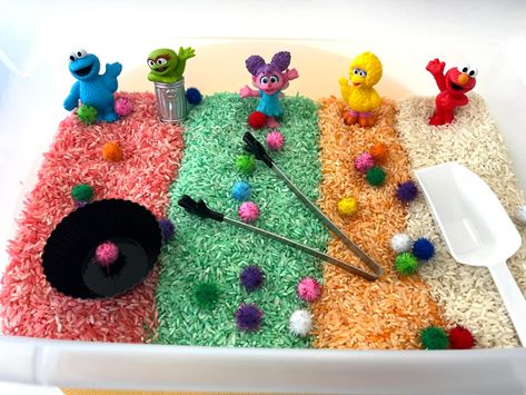 Paw Patrol Sensory Bin, Sensory Ideas, Sensory Bin, Sensory Bins, Sesame Street, Paw Patrol