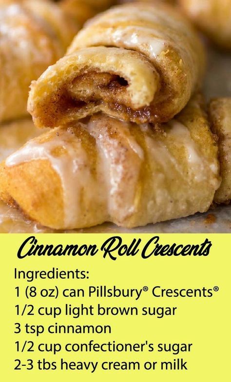 Pillsbury Cinnamon Roll Recipes, Crescent Recipes, Breakfast Sweets, Crescent Roll Recipes, Crescent Roll, Cinnamon Rolls Recipe, Easter Dessert, Breakfast Brunch Recipes, Breakfast Treats