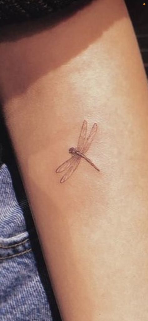 Dragonfly With Initials Tattoo, Dragonfly Flying Tattoo, Damsel Fly Tattoo, Flying Dragonfly Tattoo, Dragon Fly Hand Tattoo, Tiny Dragonfly Tattoo, Dainty Dragonfly Tattoo, Fine Line Dragonfly Tattoo, Cutest Tattoos