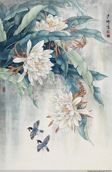 Chinese Art Painting, Japanese Art Prints, Color Drawing, Flower Paintings, 수채화 그림, Art Japonais, Wing Chun, Japanese Painting, Wallpaper Phone