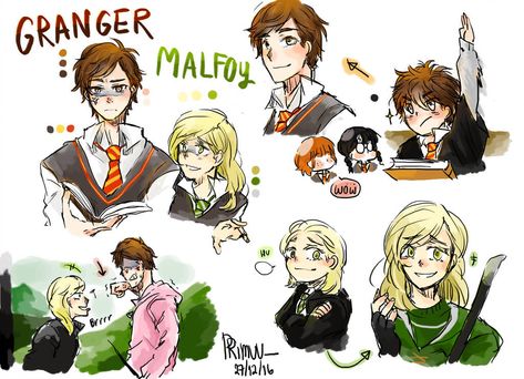 Draco Genderbend, Draco Malfoy And Hermione Granger, Malfoy And Hermione, Harry Potter Outfit, Fem Harry Potter, Fem Harry, Female Harry Potter, Harry Potter Sketch, Outfit Drawing