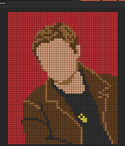 Supernatural Pixel Art, Supernatural Perler Beads, Good Omens Alpha Pattern, Supernatural Perler Beads Pattern, Supernatural Crochet, Supernatural Pixel Art Grid, Cross Stitch Supernatural, Supernatural Plastic Canvas Patterns, Supernatural Crafts