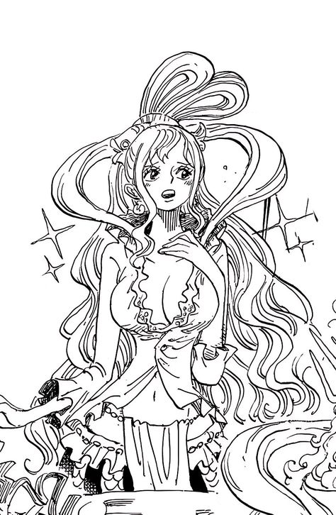 Manga Panel Coloring, One Piece Art Style, Manga Panels To Color, One Piece Coloring Pages, One Piece Manga Panels, Shirahoshi One Piece, One Piece Rebecca, One Piece Crew, One Piece Drawing