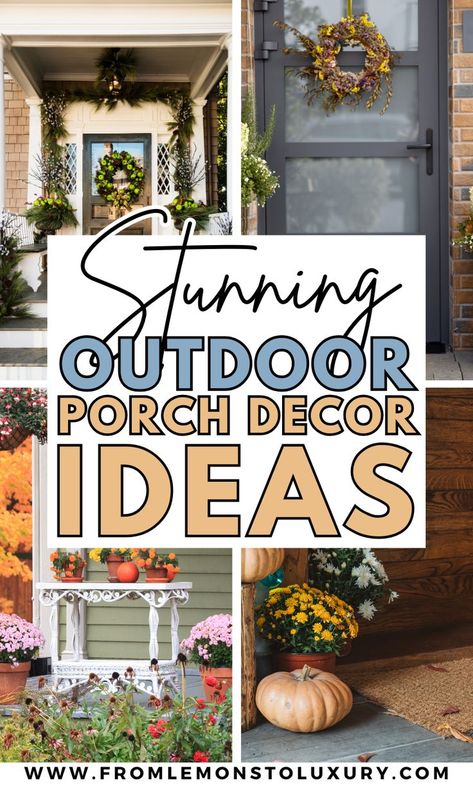 Outdoor Porch Ideas Outdoor Porch Lights Front Doors, Outdoor Porch Lighting, Outdoor Porch Ideas, Porch Decor Winter, Outdoor Porch Furniture, Outdoor Porch Decor, Outdoor Porch Lights, Porch Outdoor, Porch Lights