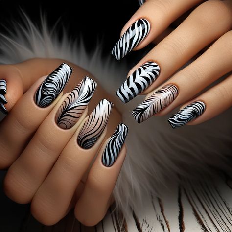 10 Timeless Black and White Nail Design Ideas