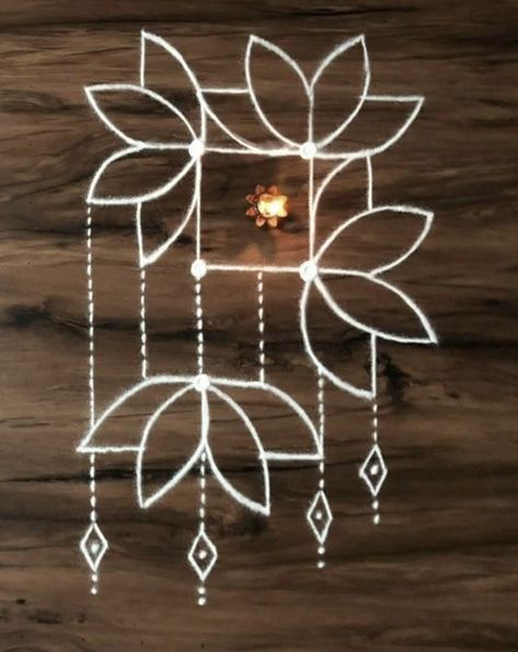 Simple Dotted Rangoli Designs, Small And Beautiful Rangoli Designs, Diwali Rangoli Dots, Rangoli Designs Traditional, Rangoli Designs Dots Easy, Small Rangoli Design With Dots, Rangoli Dot Designs, Diwali Rangoli Ideas Easy Small Design, Dot Rangoli For Diwali