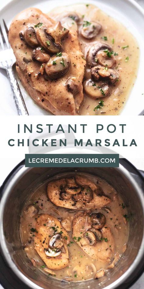 Instapot Ideas For Dinner, Instapot Mushroom Chicken, Instapot Chicken Marsala, Merry Me Chicken Recipe Instapot, Chicken And Veggies Instant Pot, Insta Pot Chicken Recipes Easy, Easy Chicken Dinner Instant Pot, Insta Pot Chicken Recipes, Chicken Instapot Recipes Easy