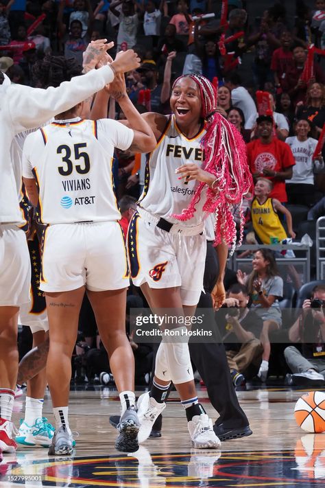 Aliyah Boston of the Indiana Fever celebrates during the game after... News Photo - Getty Images Indiana Fever Wnba, Aliyah Boston, Indiana Fever, Indiana Basketball, Digital Asset Management, National Basketball Association, Wnba, Womens Basketball, Boston