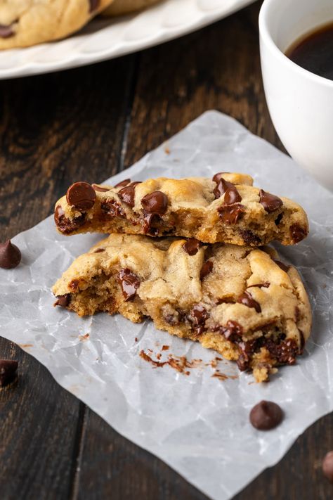 These copycat chocolate chip Subway cookies are soft, rich, and chewy, just like the real deal. Easy to customize with your favorite add-ins! Subway Cookies Copycat, Subway Chocolate Chip Cookie Recipe, Copycat Subway Chocolate Chip Cookies, See’s Chocolate Chip Cookies, Copy Cat Tates Chocolate Chip Cookies, Subway Cookie Recipe, Copycat Subway Cookies, Cookie Recipes Chocolate Chip Soft, Subway Chocolate Chip Cookies