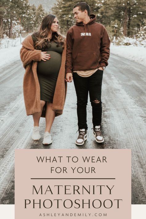 Maternity Photoshoot Ideas Outdoor Winter, Casual Maternity Outfits Photoshoot Winter, Maternity Outfits Winter Photoshoot, Maternity Picture Outfits Winter, Casual Maternity Shoot Outfits, Winter Maternity Dress Outfits, Outdoor Winter Maternity Photos, Maternity Photography Ideas Winter, Winter Maternity Shoot Outfits