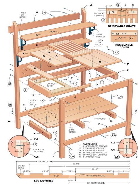 The Urban Domestic Diva Potting Benches Diy, Potting Bench Ideas, Diy Potting Bench, Potting Bench Plans, Potting Station, Outdoor Potting Bench, Cedar Garden, Potting Tables, Potting Table